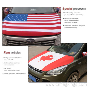 The World Cup Canada Flag Car Hood flag 100*150cm Canada Car Bonnet Banner